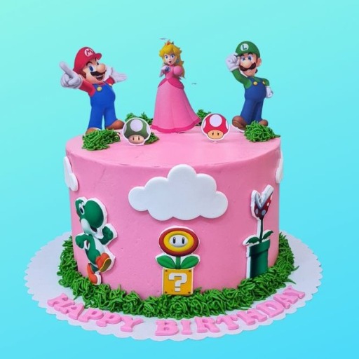 img-Super Mario  Girl Cake كيك سوبر ماريو للبنات