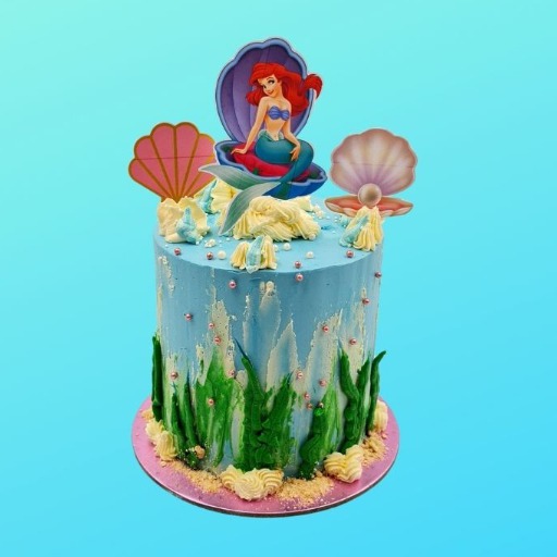 img-Little Mermaid Cake كيك ليتيل ميرمايد (حورية البحر)