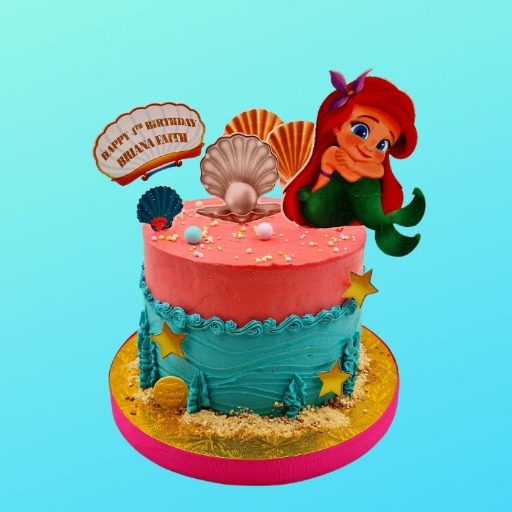 img-Mermaid  2 Cake كعكة حورية البحر 2